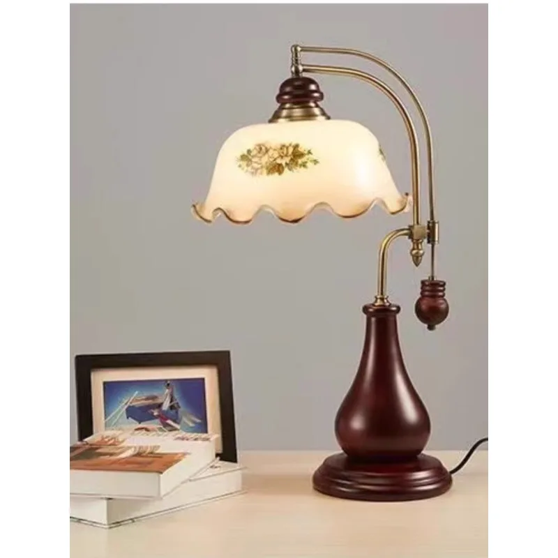 Table retro  bedroom study dimmable bedside  lamp