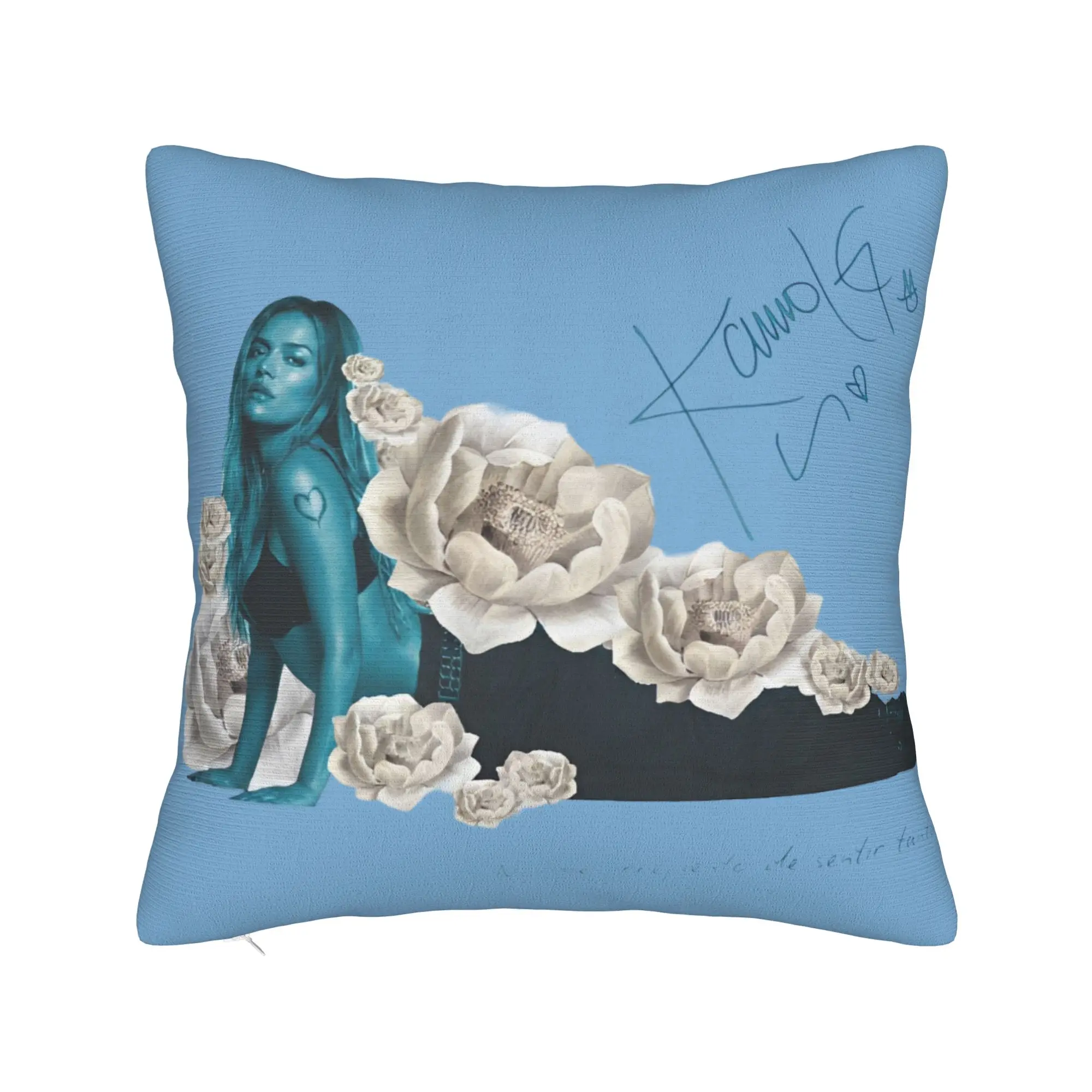 No Me Arrepiento De Sentir Tanto Karols G NMADST  Pillowcase Merch Printed Cushion Cover  Pillow Covers Bedroom