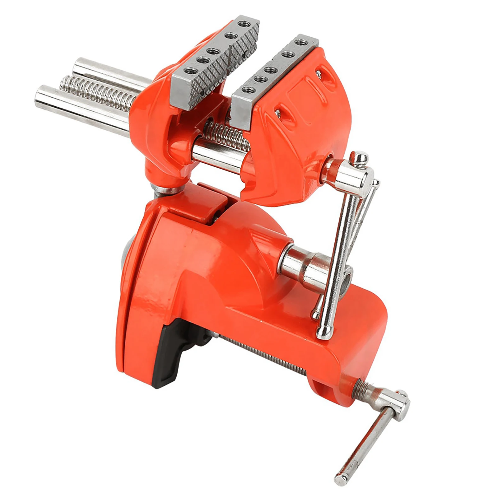 Mini 360°Rotating Clamp Vise Adjustable 70mm Jaw Width Vise Table Clamp for Workbench Woodwork