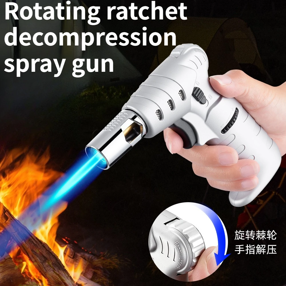 

New Rotating Decompression Spray Gun Blue Flame Handheld High Temperature Resistant Direct Charging Spray Gun