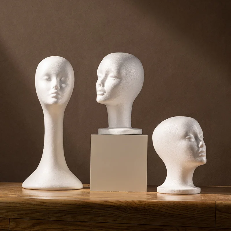 Factory head mold display stand, fake head, hat rack, jewelry, scarf display props, window display, pin ornaments