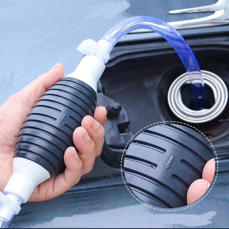 1Set Universal Hand Fuel Oil Pump Manual Suction Syphon Pipe For Car Engine Fuel Supply System
