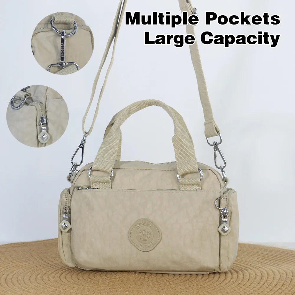 

Модная женская сумка через плечо, большая вместительная сумка с несколькими карманами, высококачественный нейлоновый материал.