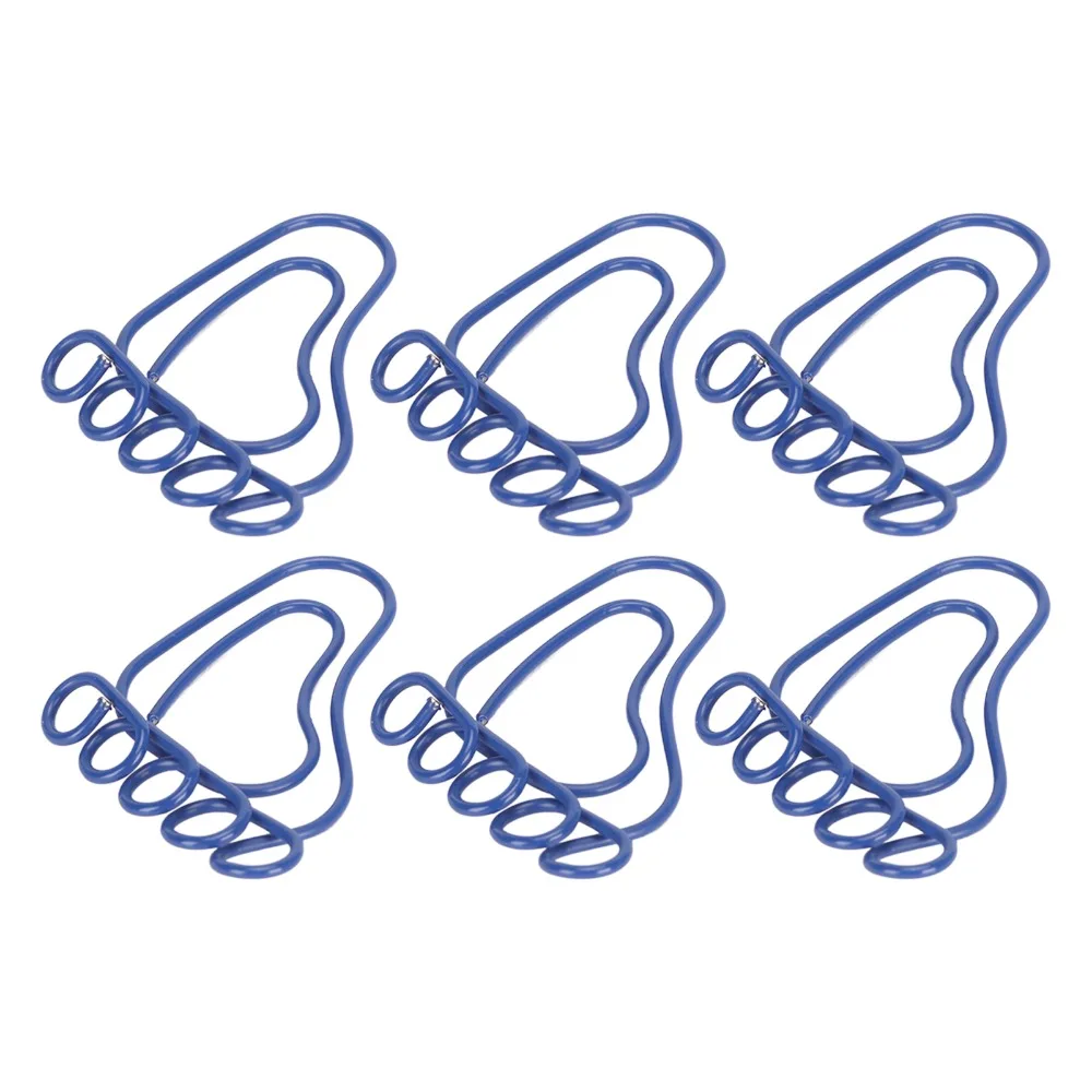 

100PCS Blue/Green Foot Shape Paper Clips Foot Shape 32*26mm Cute Paper Clips Plastic-coated Metal Lightweight Paper Clips