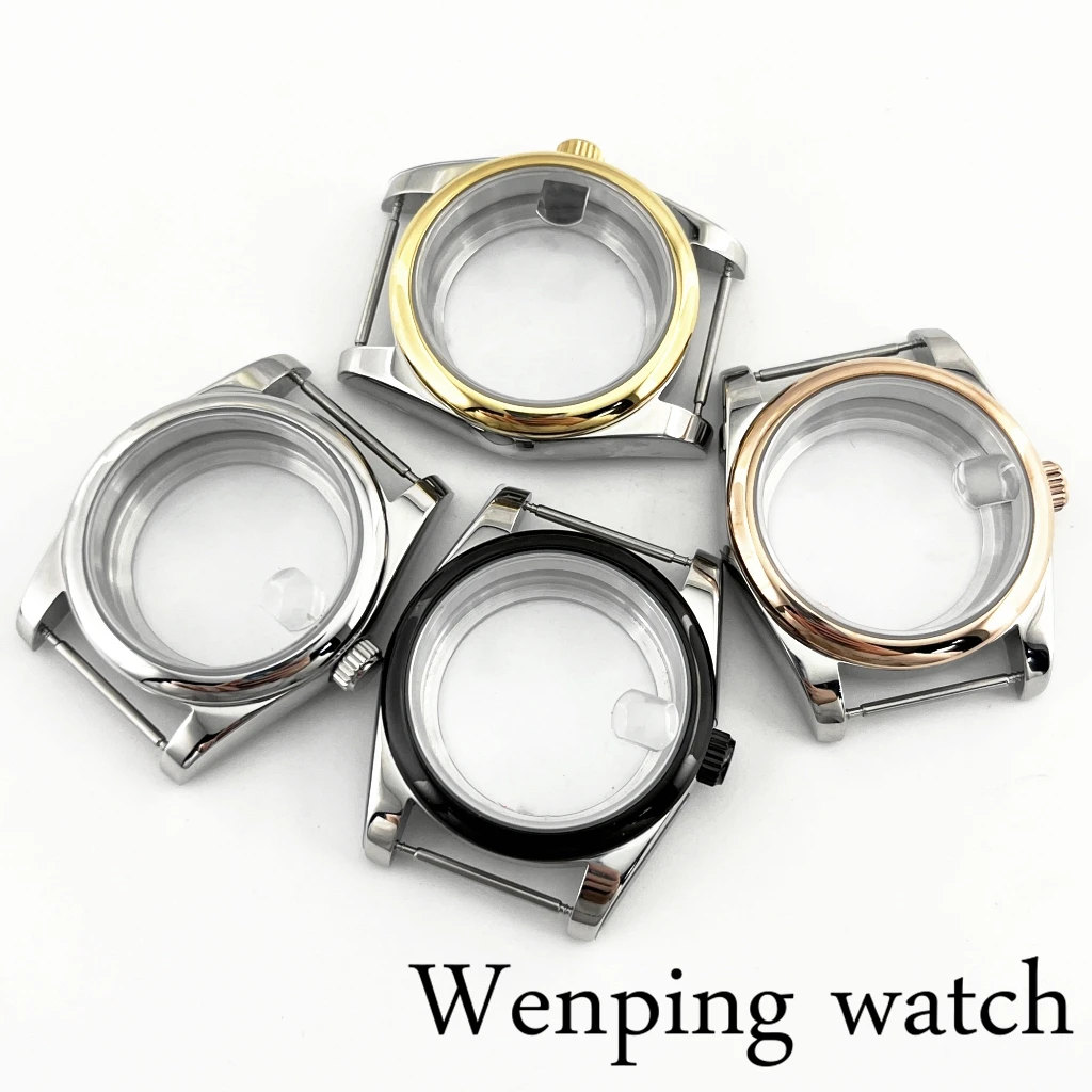 36mm/39mm Sapphire Glass Sleek Circular Ring Watch Case Fit NH35 NH36 ETA2824 2836 PT5000 Miyota82 Series Movement