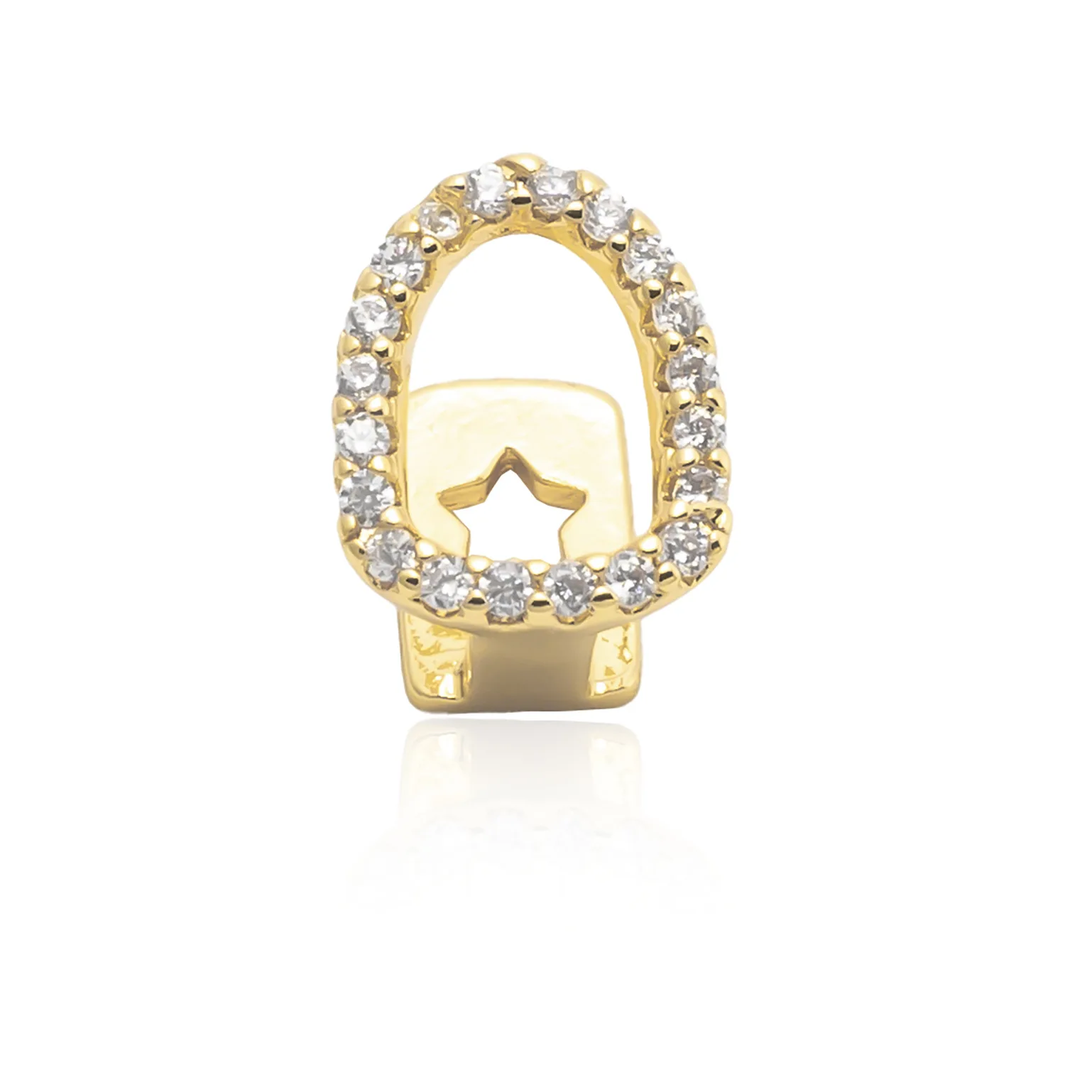 

Cool Hollow out Diamond Plated Gold Tooth ill Hip Hop Versatile Faion Accory Daily Streetwear Personalized Gold Teeth