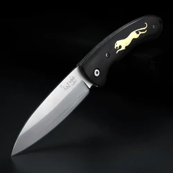 XUANFENG 3-layer outdoor folding knife, sharp fruit knife, VG10 steel camping and hunting multifunctional knife
