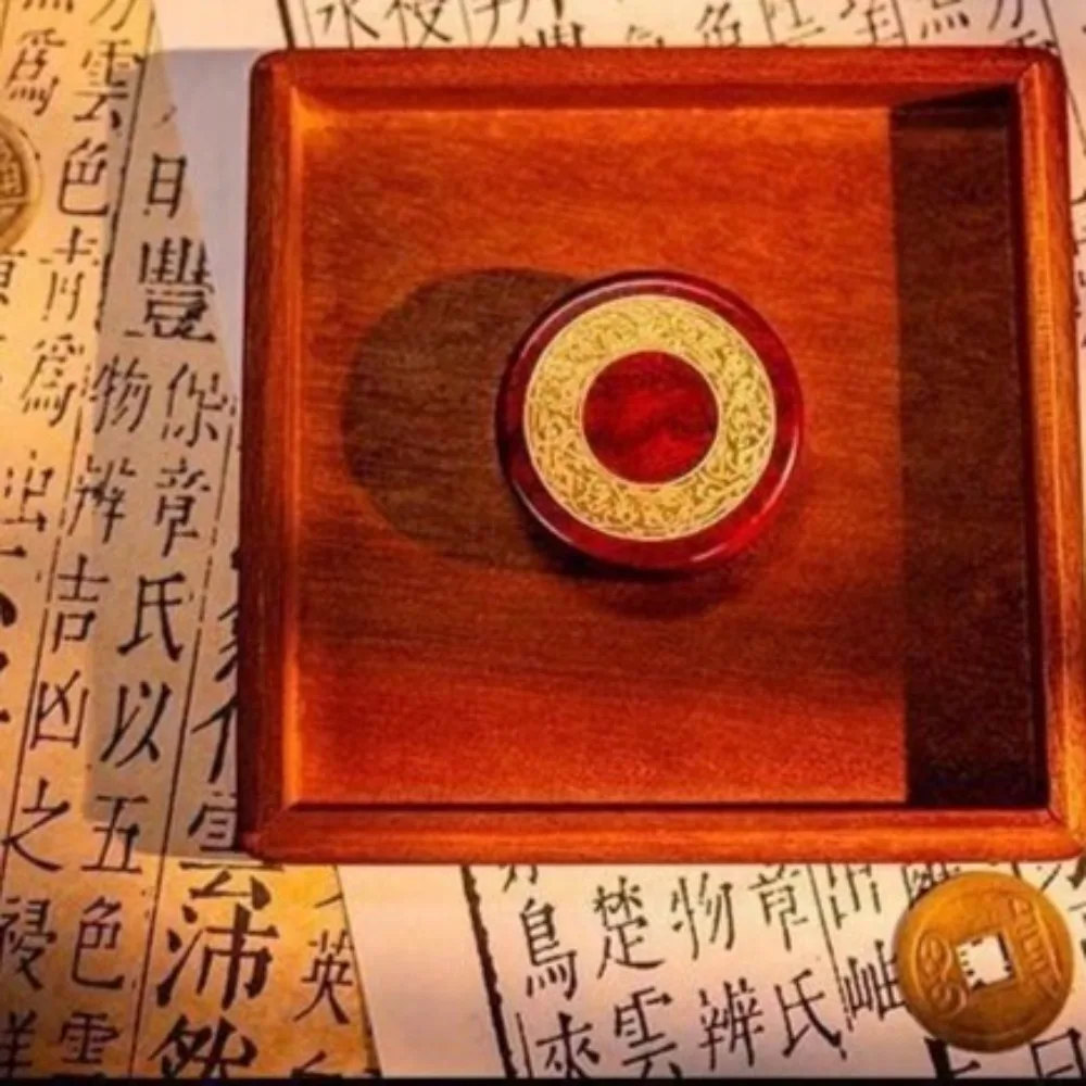 لعبة فيدجيت سبينر المعدنية الحركية EDC، كرة بإبزيم ميكانيكي مغناطيسي، لعبة تخفيف الضغط على بطاقة دفع إصبع العملة المعدنية