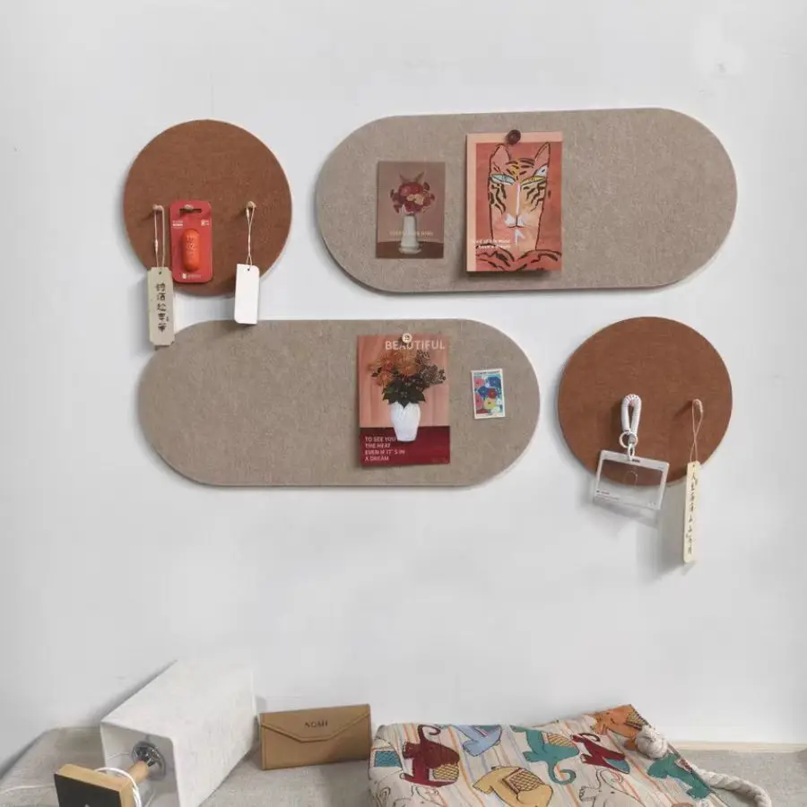 European Style Photo Felt Board Stickers Keys Jewelry Storage Kindergarten Wall Stickers Bedroom