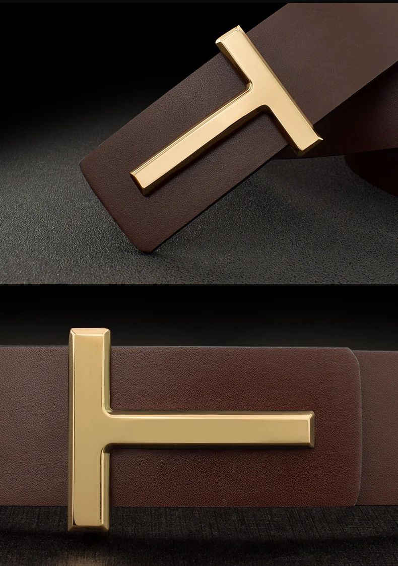 3,6 cm Neue Hochwertige männer Echtes Leder Designer Gürtel Business Casual Rindsleder Legierung Pin Schnalle Gürtel für Männer – Detail 7