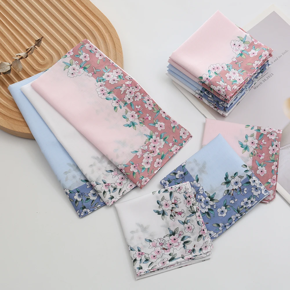 

Женское платок из чистого хлопка с принтом, хлопковое платок с цветочным узором, легкое и мягкое платок, сувенир