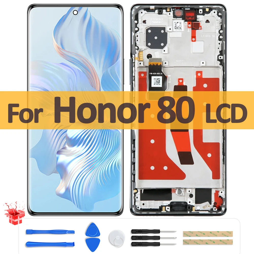 

6.67" Original OLED For Huawei Honor 80 ANN-AN00 LCD Display Touch Screen Digitizer Assembly For Honor80 Replacement Repair Part