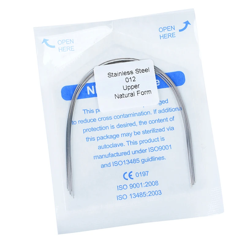 1Pack(10pcs/pack) Stainless Steel Dental Orthodontic Round Arch Wire Natural Oval Form Arcwire