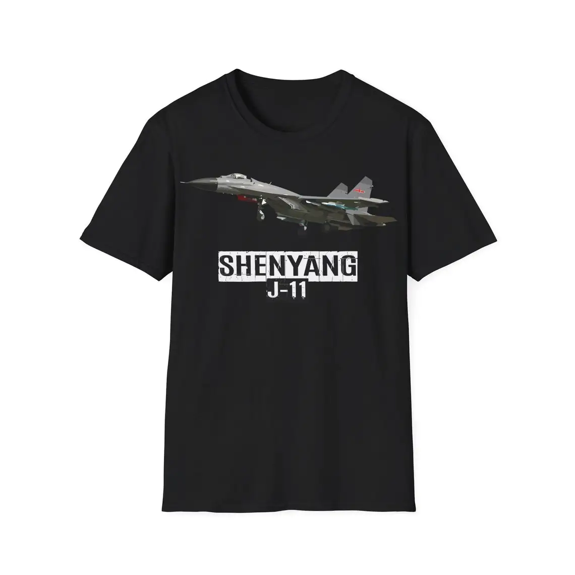 Shenyang J-11 Jet Fighter T-Shirt 100% Cotton O-Neck Summer Short Sleeve Casual Mens T-shirt Size S-3XL