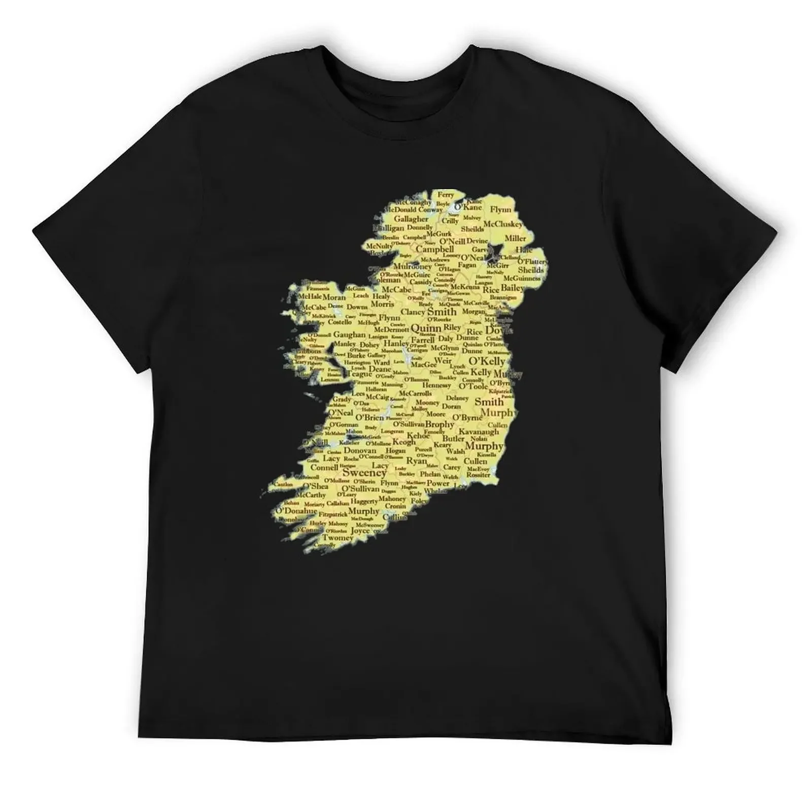 

Ireland Surnames Map Irish Family Names T-Shirt essential t shirt tops oversized graphic tee vintage t shirt men