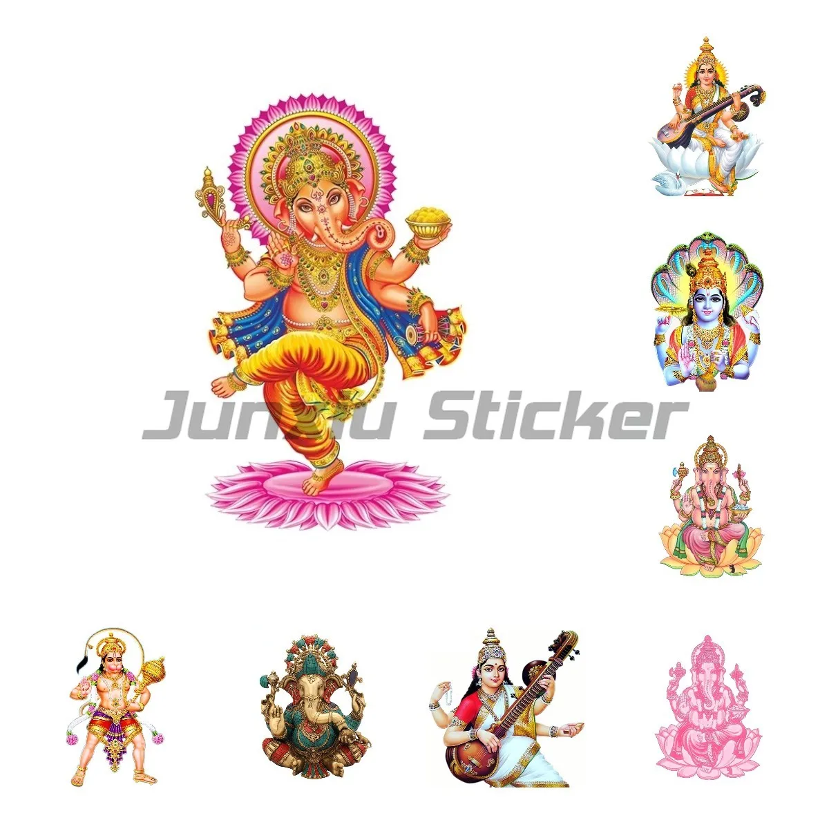 

Solemn Ganesha of India Car Sticker Fine Motorcycle Laptop Camper Surfboard Personality Decoration Vinyl Waterproof Decal
