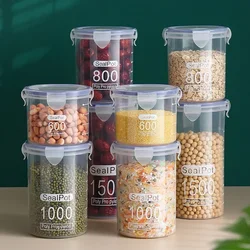 800/1000/1500ML Plastic Storage Box Moisture-proof Sealed Dry Grain Candy Snacks Miscellaneous and Grains Kitchen Food Container