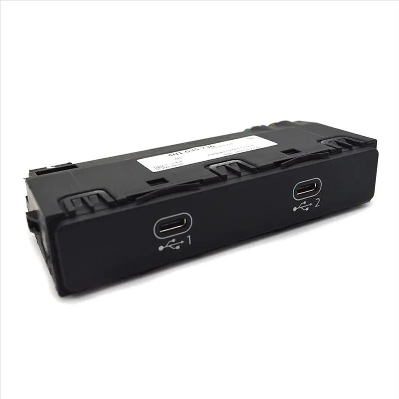Unit 4N1035736 4N1 035 736 for A6 Allroad 2019-2024AU34-Car Center Console Type-C Double Charging Socket Port Module
