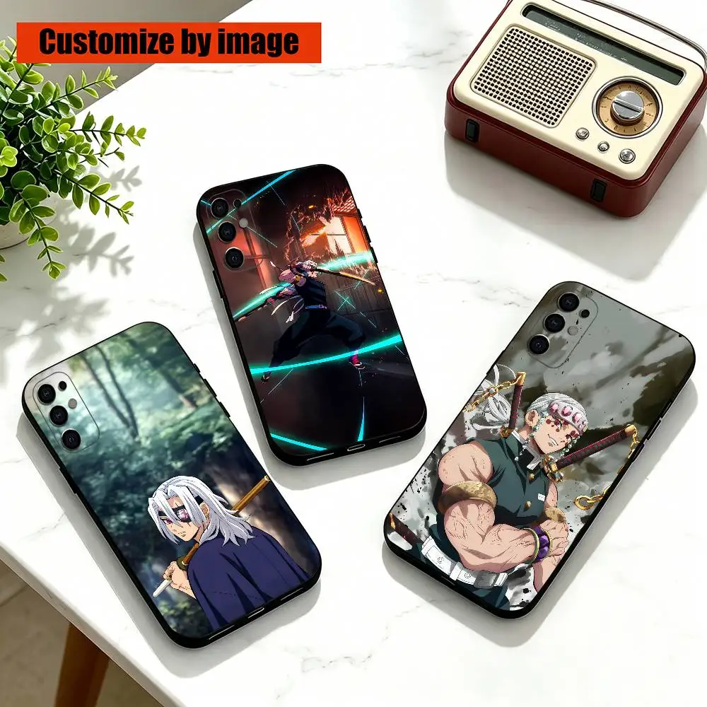 Demon S-Slayer Tengen Uzui Anime  Phone Case Black Silicone Soft For Samsung S25,S24,S21,S22,S23,S30,Ultra,S20,Plus,Fe,Lite