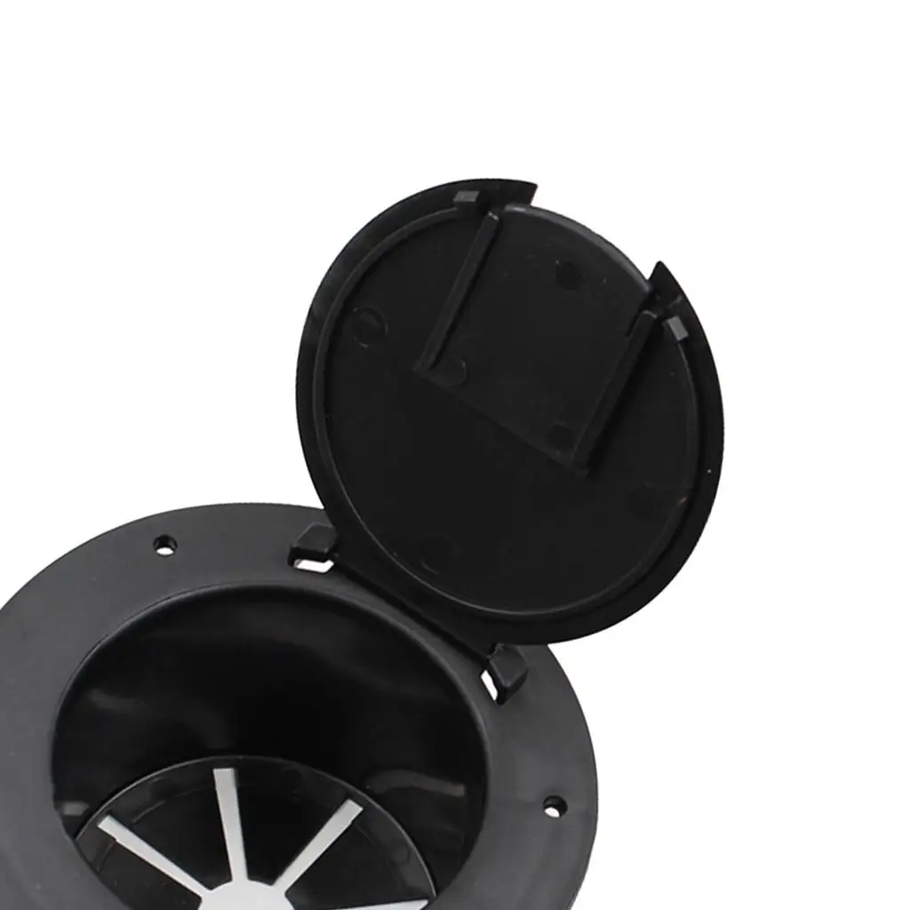 5.2Inch Electric Power Cord Hatch Cover for rv car camper Black