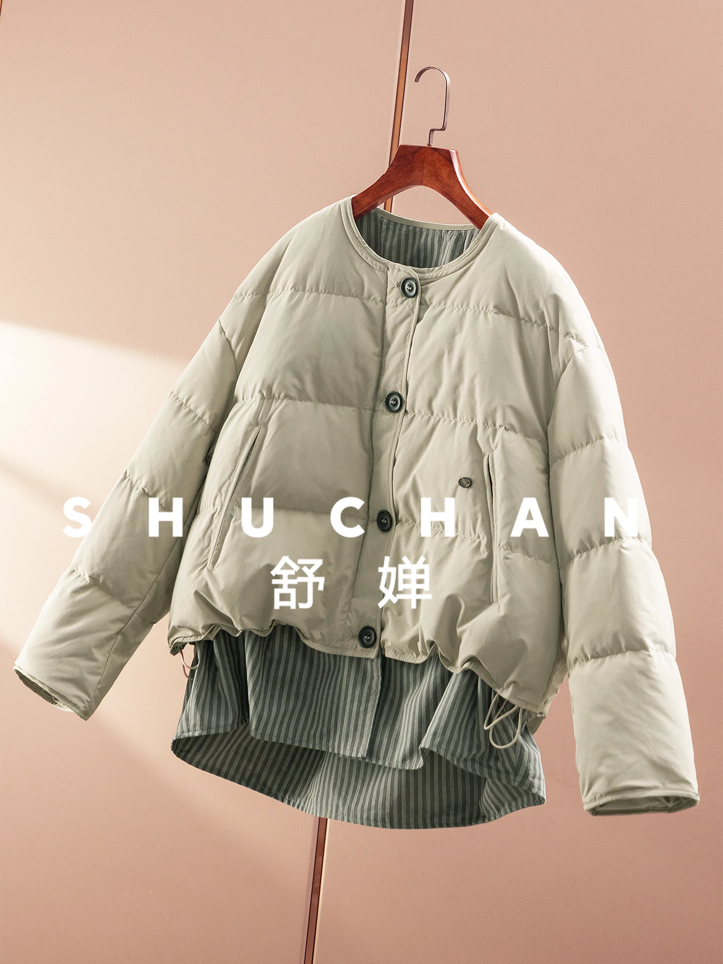 licht en warm en pluizig 90 witte eendendons donsjack met ronde hals voor dames 62E4 abrigos mujer invierno 2025 nuevos de pluma