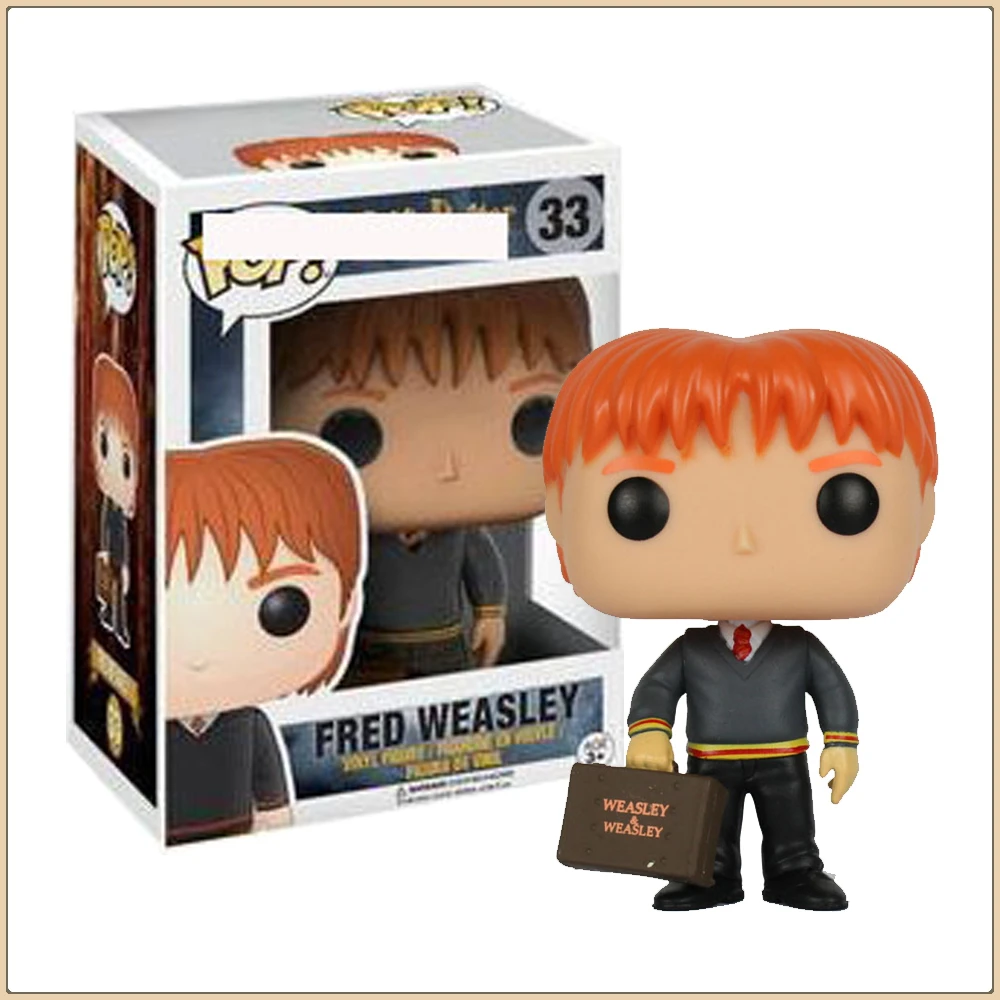 FUNKO POP Harry Potter Action Toy Figures Fred Weasley Magical Fantasy Movie Characters Model Doll Periphery Children Xmas Gift