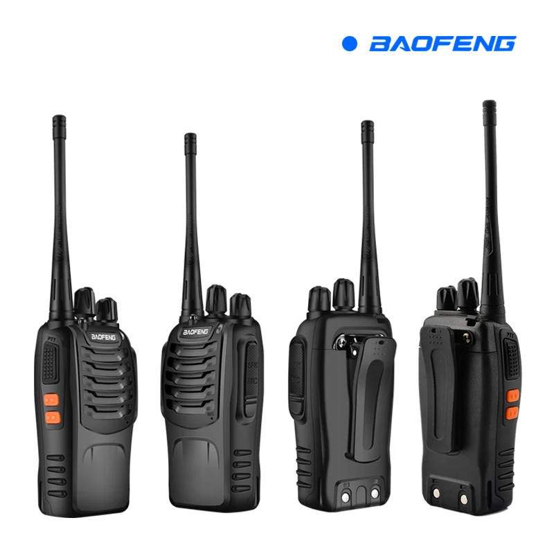 2 Stks/partij Baofeng BF-888S Walkie Talkie Two-Way Radio Set Bf 888S Uhf 400-470Mhz 16CH walkie-Talkie Radio Transceiver