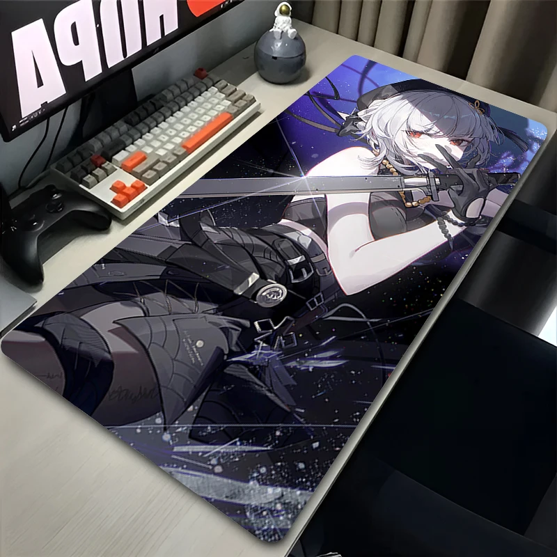 

Wuthering Waves sanhua Mouse Pad Gaming Accessories Office Gamer Keyboard Desk Mat Non-Slip Laptop Large PC carpet Game Mousepad