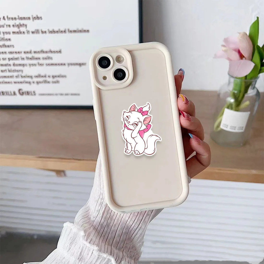 50 قطعة فيلم الرسوم المتحركة ديزني الأرستقراطيين لطيف ماري القط ملصقات متعة الكتابة على الجدران الشارات لعبة أطفال لتقوم بها بنفسك محمول الغيتار