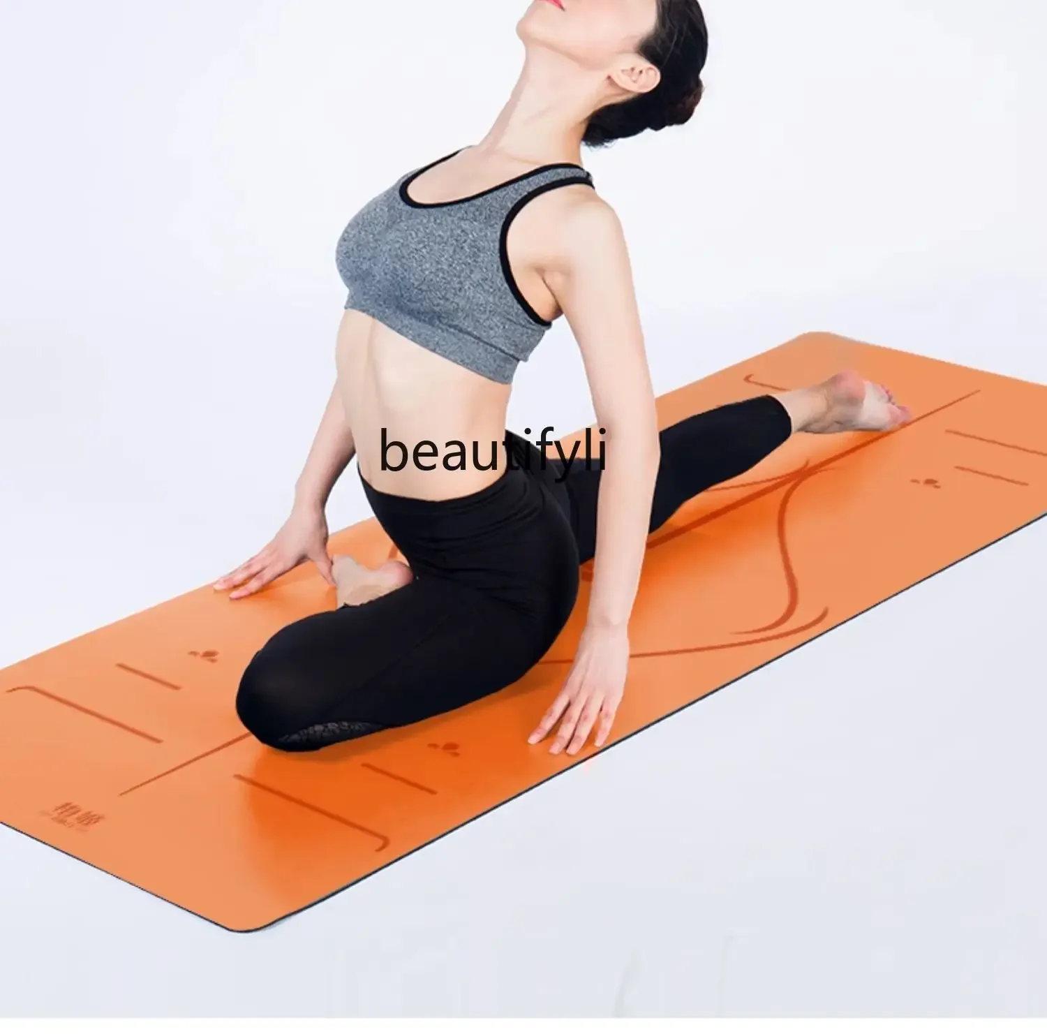 A49 Rubber yoga mat professional non-slip women widened and lengthened home dance mat fitness floor mat