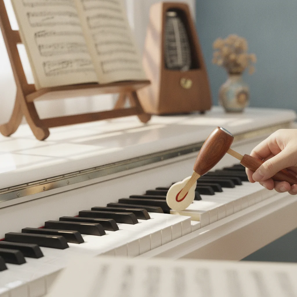Piano Hammer with Felt Head Lightweight Piano Tuning Hammer Musical Instrument Tool Compact Professional for Technicians