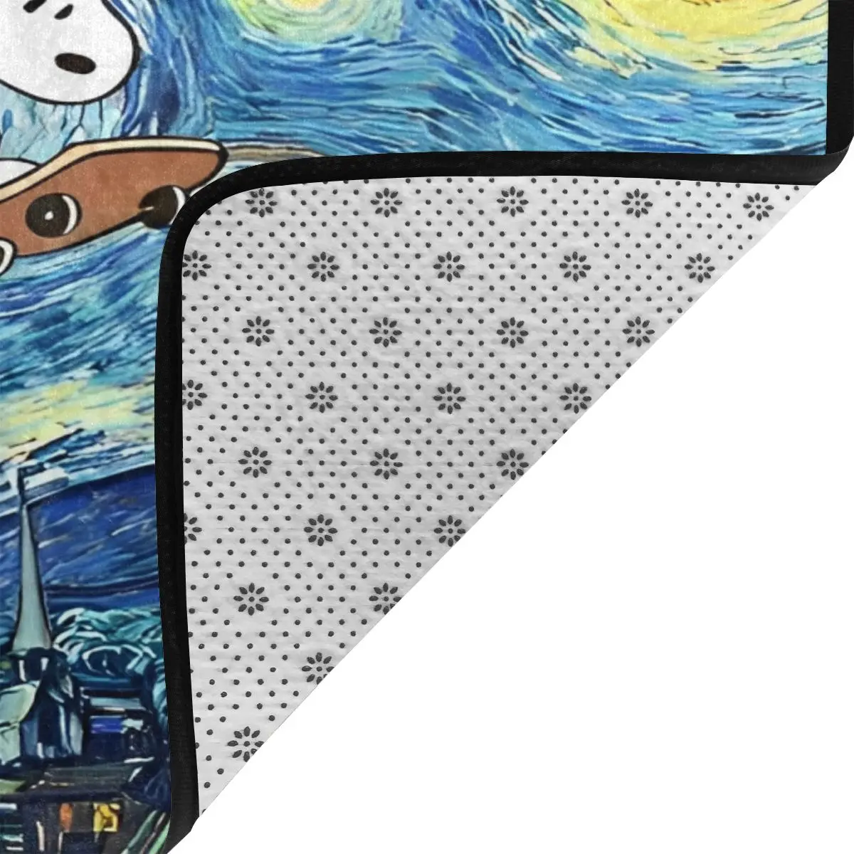 S-snoopy Floor Mat Anti Slip Carpet For Home Living Room Sofa Floor Carpets Vintage Velvet Rugs