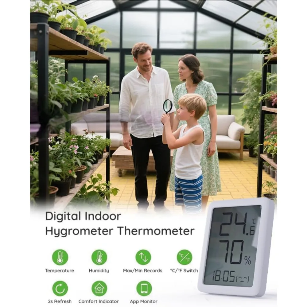 

Large 10x12FT Walk-in Greenhouse with UV Panels, Windproof & Snowproof for Outdoor Gardening