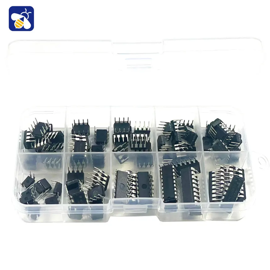 10 kinds 85PCS  of specifications IC NE555 LM324 integrated circuit chip kit DIP direct insertion single precision timer