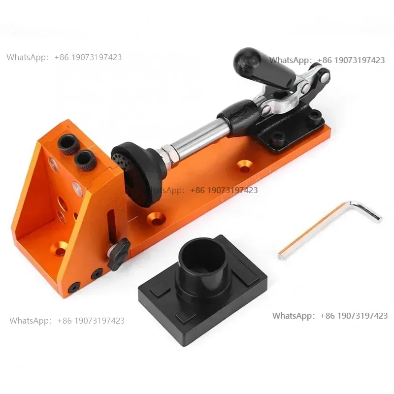 Metal Drill Bit Adapter Set Carpenter Kit Inclined Pocket Hole Drill Bit Clamp Base Woodworking Tool System