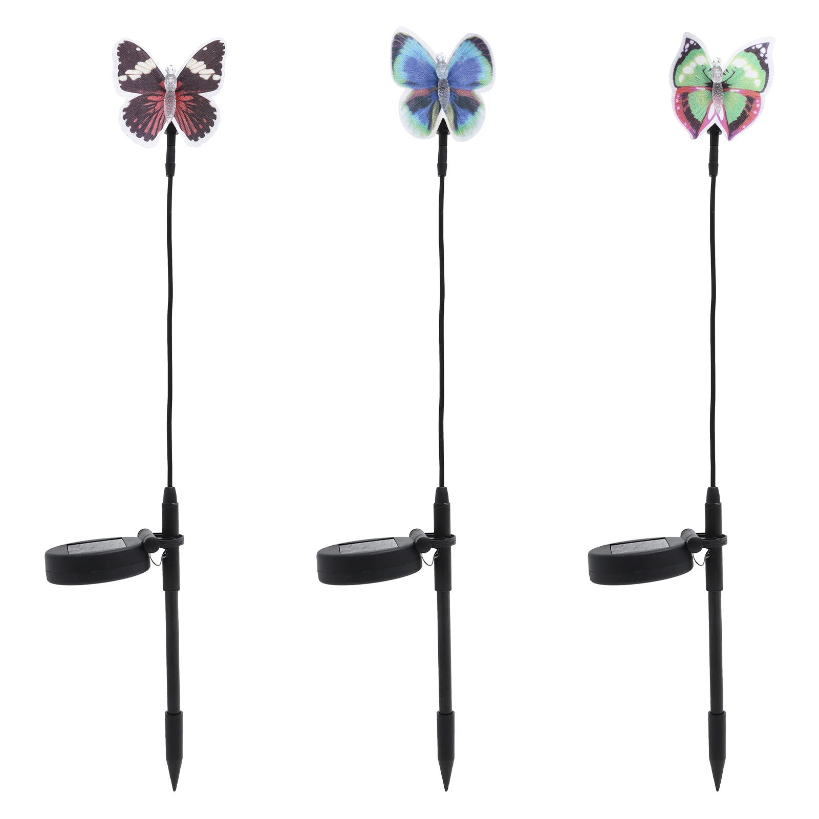 

3pcs Solar Powered Stake Lights Durable Waterproof Garden Lamp Solar Led Landscape Lighting For Lawn Balcony Decoration (Random