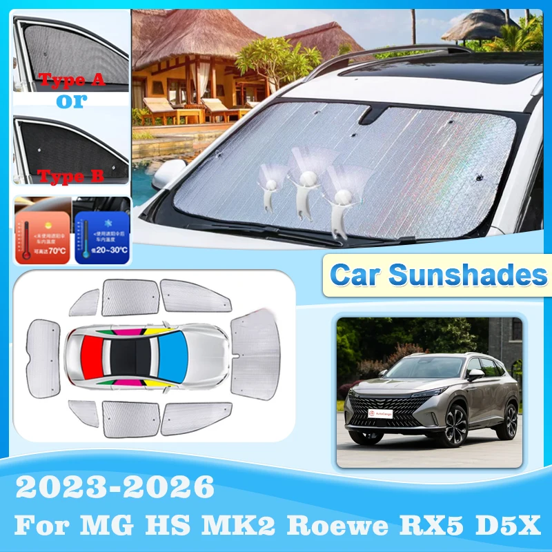 

Солнцезащитные козырьки для автомобиля Roewe RX5 Аксессуары D5X MG HS MK2 2023-2026 Солнцезащитные козырьки для окон Солнцезащитные козырьки для затенения Шторка козырек