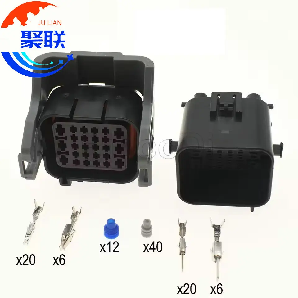 1Set 26Pin 1897009-2 1897013-2 Automotive Waterproof Sealed Socket Car Male Female Docking Wire Connector