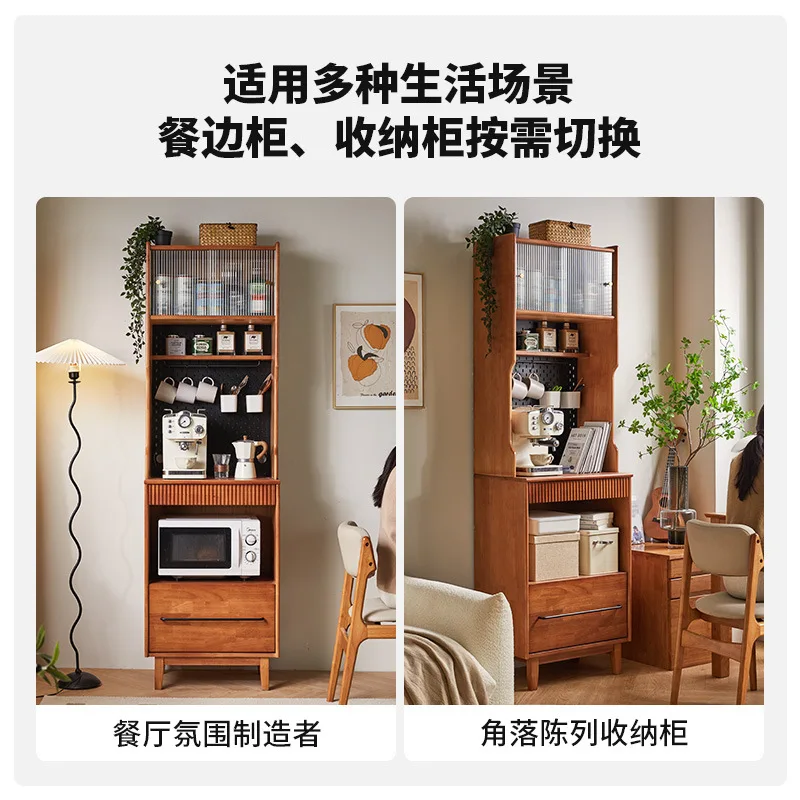 خزانة جانبية لغرفة الطعام ضيقة، خزانة خزانة، خزانة شاي #4