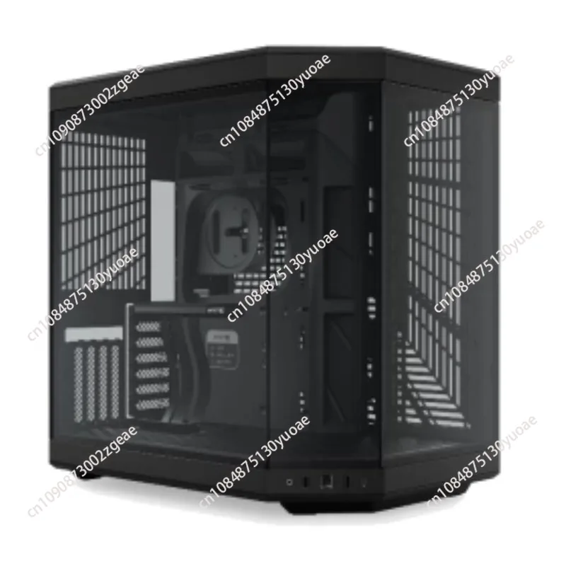 Double cavity  mid-tower modern aesthetic chassis