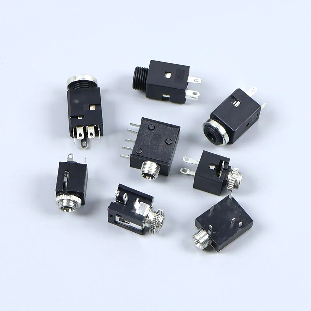 3.5mm Female Audio Jack Socket 5/10Pcs PJ324 PJ325 PJ301 PJ376 PJ341