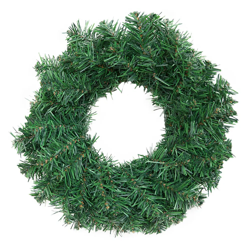 

Mini Christmas Plant Wreath PVC Decor Long Lasting Materials Shop Window Front Door Wall Indoor Outdoor Xmas
