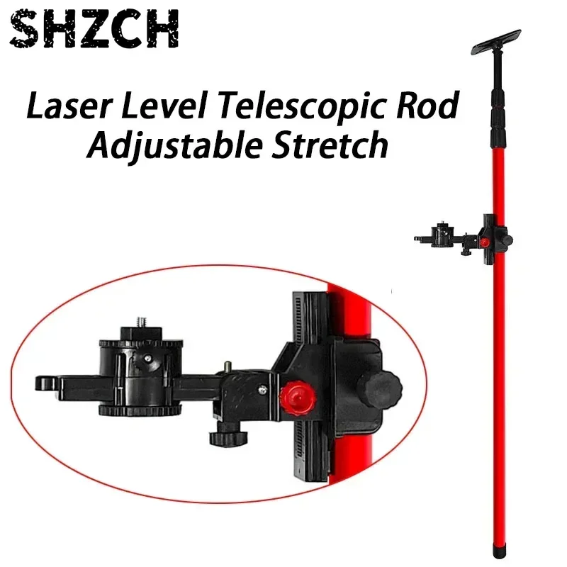 Nivel Láser Telescópico 3M, Nivelador de Líneas Ajustable, Poste Extensible para Nivel Láser, Soporte de Elevación, Herramientas