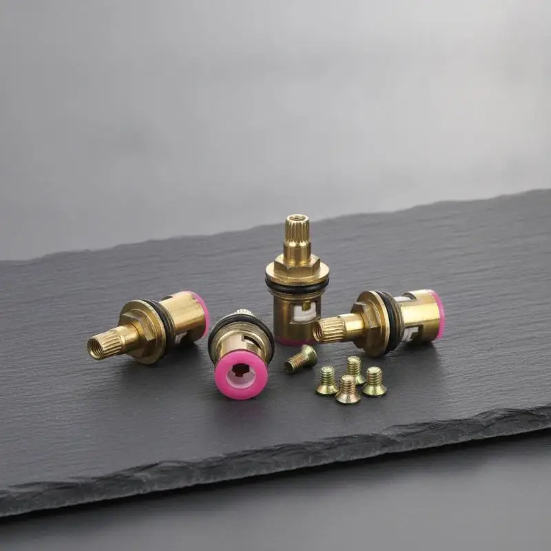 Ceramic Disc Tap Valve Replacements Thickened Copper Brass Body Durable for Kitchen Sink Bathroom Faucet Fix