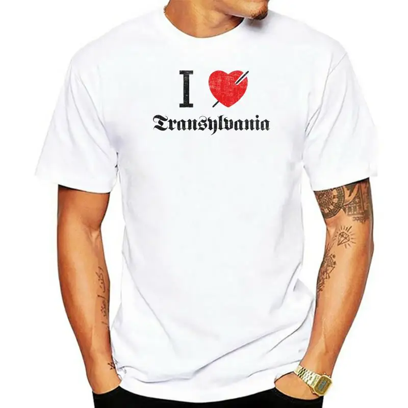 I LOVE TRANSYLVANIA T-SHIRT Romania Fun Vampire Silence Dawen Mayhem Aarseth Cotton T-Shirts Fashion Free Shipping