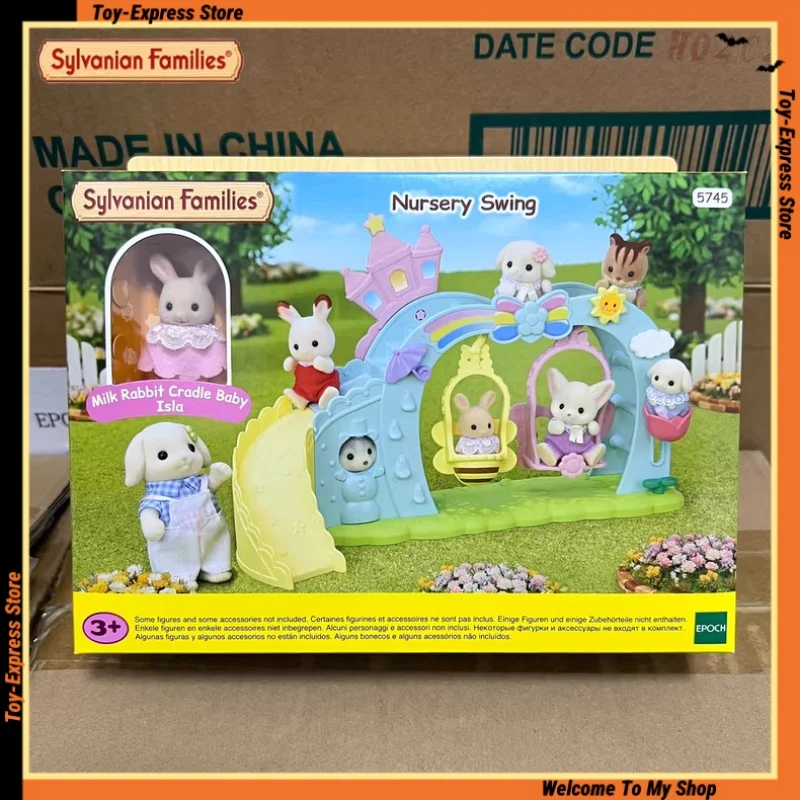 Sylvanian Families Mobili Calico Critters Ragazza Giocattoli per bambini Accessori per bambole carine in miniatura Nursery Altalena Giocattoli per bambini Regalo