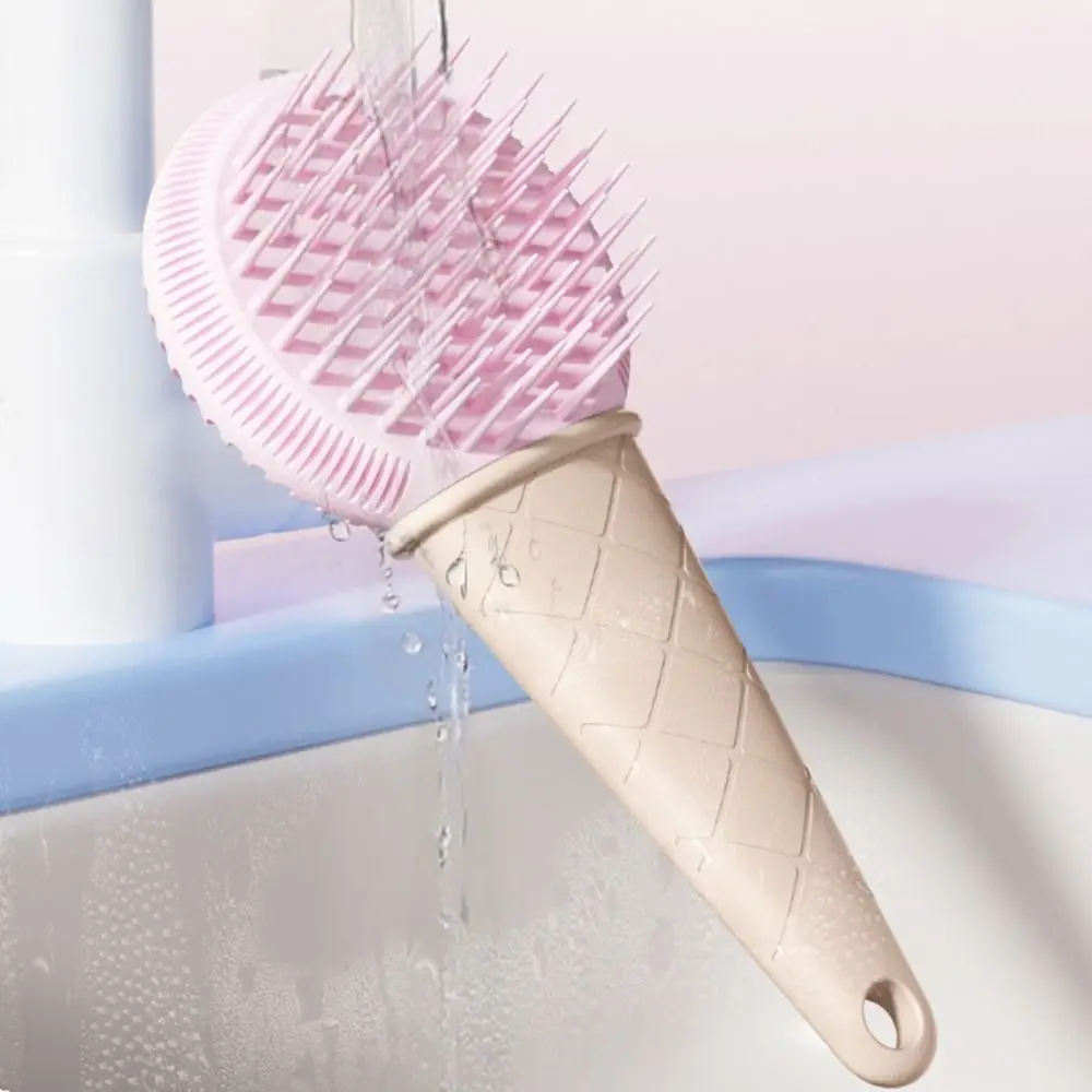 فرشاة استحمام ذات شعيرات ناعمة على الوجهين، مشط تنظيف البيض، فرشاة تنظيف الحيوانات الأليفة، مشط تدليك من السيليكون متعدد الوظائف #3