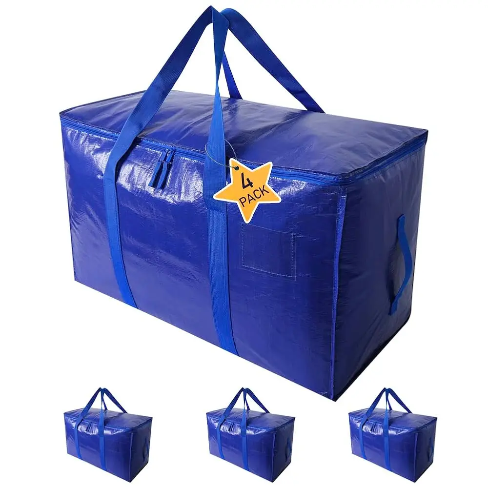 

Free ShippingMoving Supplies Extra Large Heavy Duty Packing Bags with Zippers & Strong Carrying Handles, for Moving and Storage