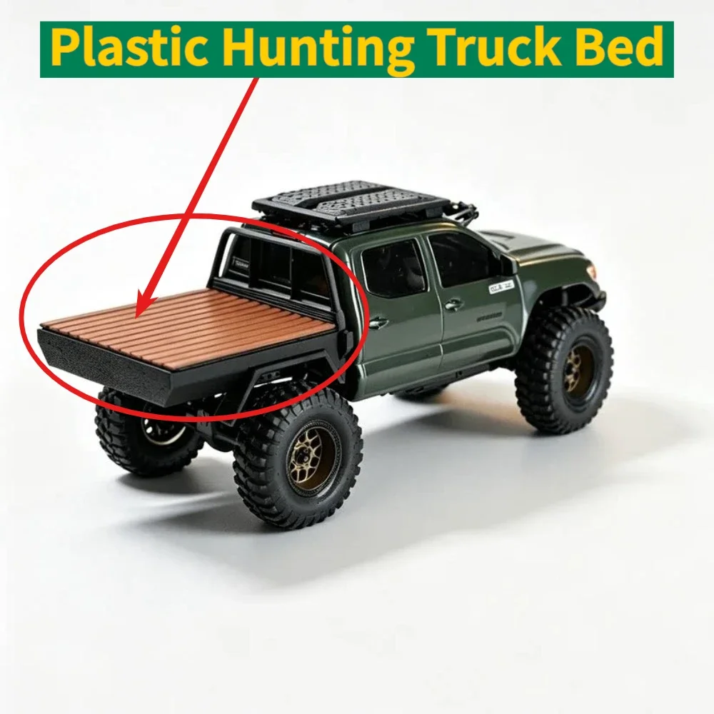 Simulation Decor Plastic Hunting Truck Bed For Axial SCX30 1/30 RC Crawler Custom Size Off Road Hunting Style Upgrade Accessory