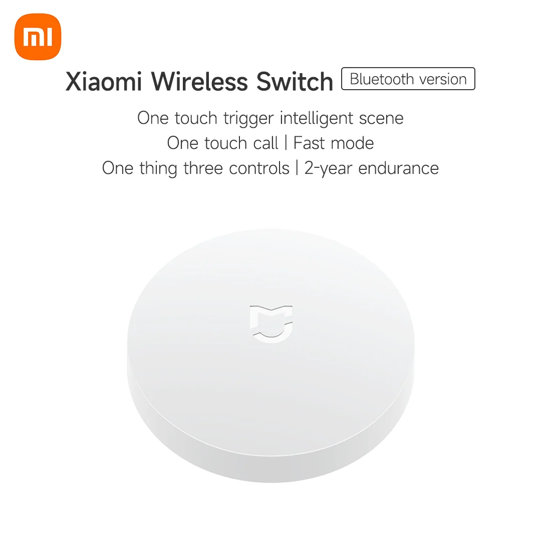 샤오미 스마트 홈 홈 제어 센터용 스마트 무선 스위치, 지능형 다기능 무선 키, 블루투스 버전